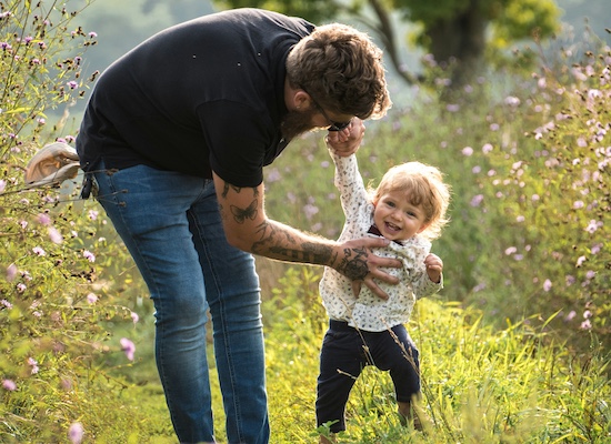 father and child