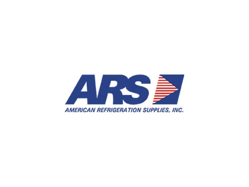 Logo of American Refrigeration Supplies, Inc. featuring the acronym "ARS" and a red arrow, representing a partner in advocating for children's safety and rights.