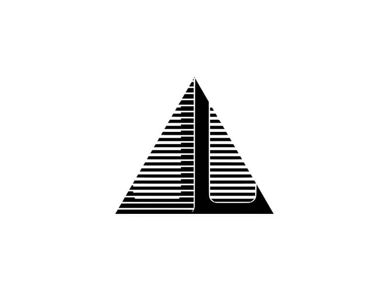 Logo of the Center for the Rights of Abused Children, featuring a stylized triangular design with horizontal lines, symbolizing protection and advocacy for children's rights.