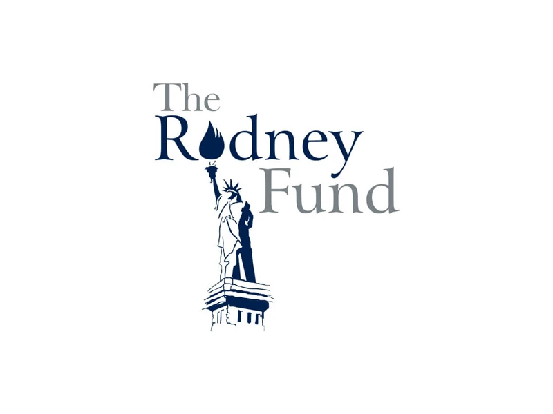 Logo of The Rodney Fund featuring the Statue of Liberty, symbolizing support for children's rights and protection from abuse.