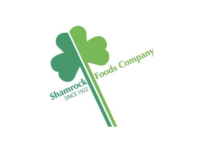 Shamrock Foods Company logo featuring a green shamrock and the text "Shamrock SINCE 1922" and "Foods Company," representing a brand committed to quality and community support.